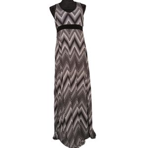 Tek Gear Dry Tek Black & White Athletic Maxi Dress Women's Size Large